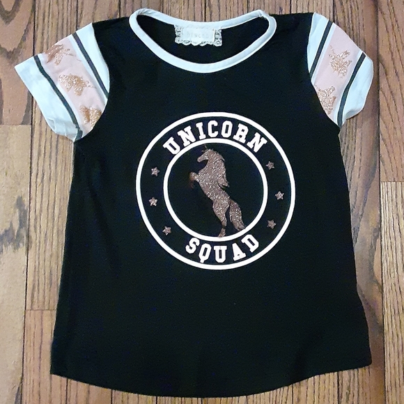 ⭐buy 2 get 1 free⭐ "Unicorn Squad" 🦄 graphic girls tee - Picture 1 of 7